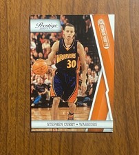 2009-10 Panini Prestige Prestigious Picks Stephen Curry Rookie Game-Worn Patch Card #6, /25 — listing 4