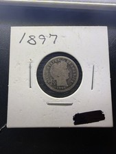 Barber Silver Dime (Liberty Head), 90% Silver, Heavily Circulated — listing 4