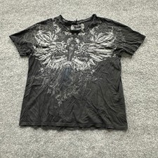 Carbon Black Men's Long-Sleeve Button-Up Shirt with Celtic Cross Applique — listing 3