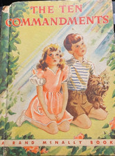 The Ten Commandments Children's Book by Mary Alice Jones, Rand McNally Book 383, 1944 Edition — listing 4