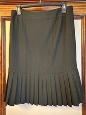 INC International Concepts Black Pencil Skirt with Gold Zipper Detail — listing 5