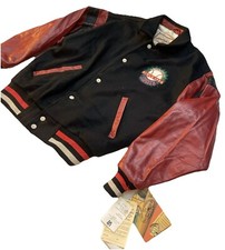 Louisville Slugger Cooper Collections Wool & Leather Varsity Baseball Jacket, Size M, listing 2