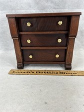 Antique Chest of Drawers Being Refinished (Solid Wood Dresser Carcass with Drawer Fronts, Diamond Escutcheon Inlays) — listing 2
