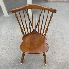 Ethan Allen Heirloom Nutmeg Maple Comb-Back Windsor Armchair, Model 10-6040 — listing 6
