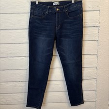 Chic Soul Plus Size Dark Wash Skinny Jeans, Size 24 — listing 4