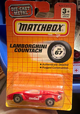 Matchbox Superfast No. 27 Lamborghini Countach, Orange with Green Stripes & #8 — listing 6