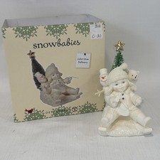 Department 56 Snowbabies Figurine - Child in Red Snowsuit with Horn — listing 4
