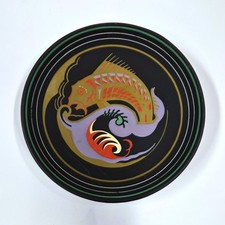 Reticulated Floral Porcelain Cabinet Plates with Gilt Trellis Center and Hand-Painted Rose Bouquets — listing 3