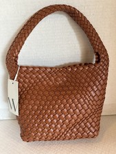 Worthington Vintage Metallic Gold Woven Leather Crossbody Bag with Tassel & Bird Accents — listing 4