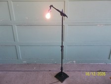 Antique Cast Iron Bridge Arm Floor Lamp Upper Section with Urn Motif — listing 5