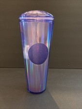 Starbucks Iridescent Blue/Green Double-Wall Cold Cup Tumbler with Siren Logo, 24oz Venti — listing 5