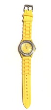 Geneva Platinum Ladies Quartz Watch with Floating Crystals & Pink Leather Strap — listing 6