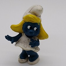 Vintage Smurfette PVC Figurine with Blonde Hair (Classic Coy Pose) — listing 6