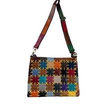 Amerileather Multicolor Patchwork Leather Crossbody Bag — listing 2