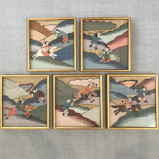Antique Chinese Silk Kesi Tapestry Panel with Mountain Landscape and Pagoda — listing 2