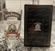 Jack Daniel's Whiskey Round Shot Glass, Clear with Black & Gold Logo, 2.75" Tall — listing 2
