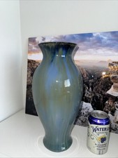 Fulper Pottery Squat Twin-Handled Vases with Flambé Glaze, Pair — listing 3