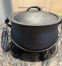 Cast Iron Three-Footed Cauldron Pot with Ring Handles — listing 6