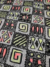 Sealed Bag of Neon Fabric Items with Colorful Geometric Print - Possibly Fanny Pack or Bag — listing 2