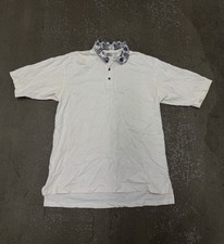 Vintage 1990s Nike Golf All-Over Plaid Print Polo Shirt, Navy/White, Size XL — listing 2