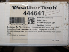 WeatherTech FloorLiner Front Row Floor Mats for Dodge Ram Truck — listing 3