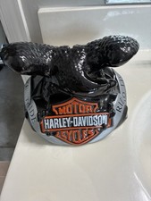 Harley-Davidson Chrome Eagle Figurine with Bar & Shield Emblem on Weighted Base Harley-Davidson licensed stamp/date — listing 3