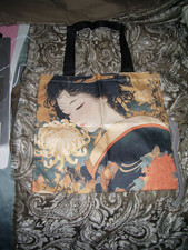 Japanese Fan Pattern Print Fabric Bag / Large Tote — listing 3