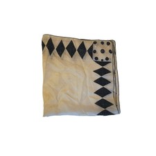 Silk Chiffon Scarf Poncho in Tan, Cream, Gold & Copper Plaid, listing 2