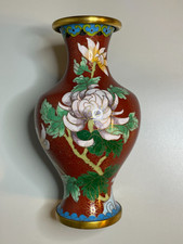 Chinese Handmade Copper Wire and Mother-of-Pearl Flowering Tree on Jade-Green Stone Base