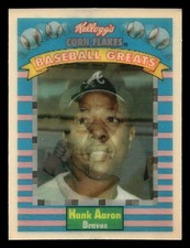 1991 Kellogg's Corn Flakes Baseball Greats Hank Aaron 3-D Card — listing 3