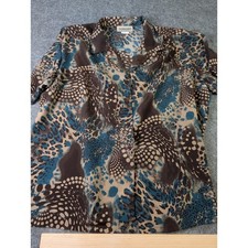 Donnkenny Classics Women's Animal Print Button-Front Blouse — listing 5