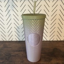 Starbucks Fall 2024 Studded Venti Cold Cup Tumbler Green Purple Ombre 24oz — listing 6