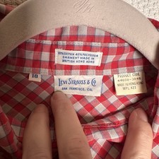 Levi's Yellow & White Checkered Snap-Front Western Shirt, Size XL — listing 3