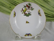 Herend Rothschild Bird (RO) Pattern Hand-Painted Porcelain Baluster Vase with Gold Rim — listing 2
