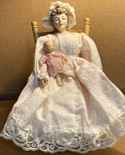 Vintage Bisque Porcelain Mother and Child Figurine — listing 4