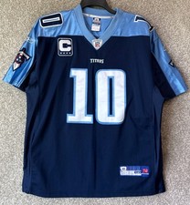 Reebok NFL Tennessee Titans Vince Young #10 Light Blue Mesh Jersey, Size Large