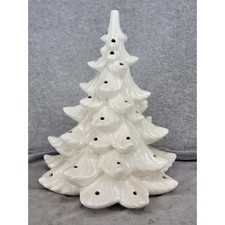 Ceramic Light-Up Christmas Tree with Train Base and Candy Cane Ornaments Yes - a paper sticker or brand name — listing 2