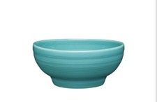 Vintage Fiesta Turquoise Footed Bowl with Decorative Scroll Handles — listing 6