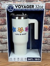 Life is Good Voyager 32oz Stainless Steel Insulated Tumbler - Dog 'Every Snack You Make' Design — listing 3
