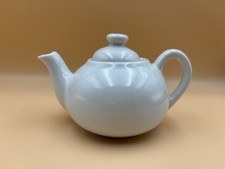 Mayer China Restaurant Ware Small Teapot with Blue Floral Transferware Pattern