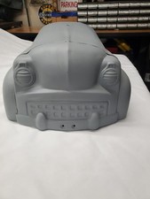 Vintage 1960s Pressed-Steel Pink & White Pedal Car with Chrome Steering Wheel — listing 5