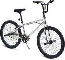 Freestyle BMX Bike with 20-inch Wheels, Silver Frame and Purple/Pink Tires Mongoose — listing 3
