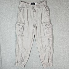 Aeropostale Men's Cargo Jogger Pants, Taupe/Khaki, Size XL, NWT — listing 4