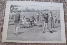 Framed A.B. Frost Golfer Print - Vintage Reproduction of Classic Golf Illustration — listing 6
