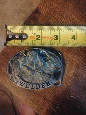 C&J 1986 Holstein Dairy Cow & Barn Farm Scene Belt Buckle — listing 3