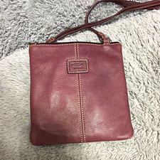 Fossil Waxed Canvas & Leather Crossbody Messenger Bag, listing 3