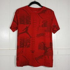 Jordan Boys MJ Photo Print All-Over TV Graphic T-Shirt Size L (12-13Y) — listing 4