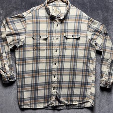 Bob Timberlake Men's Plaid Cotton Button-Up Shirt XL / XXL