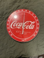 Vintage Coca-Cola "Things Go Better With Coke" Round Dial Thermometer — listing 2