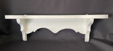 Vintage Solid Wood Three-Tier Wall-Mounted Display Shelf with Scrolled Sides — listing 2